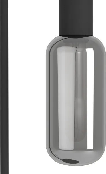 Eglo 901008 - Lampada da terra MAIONE 1xE27/4W/230V nero/fumé