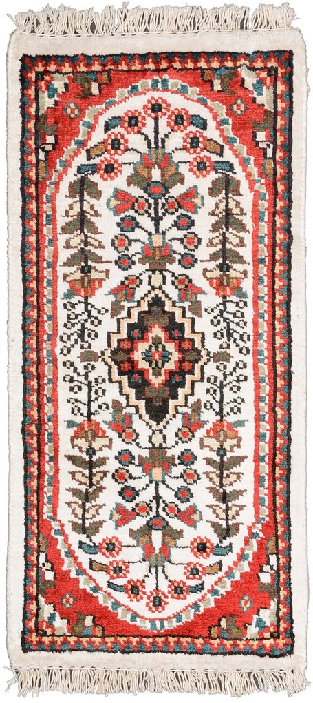 Agra Tappeto orientale 60x30 Beige (Indian) Annodato A Mano