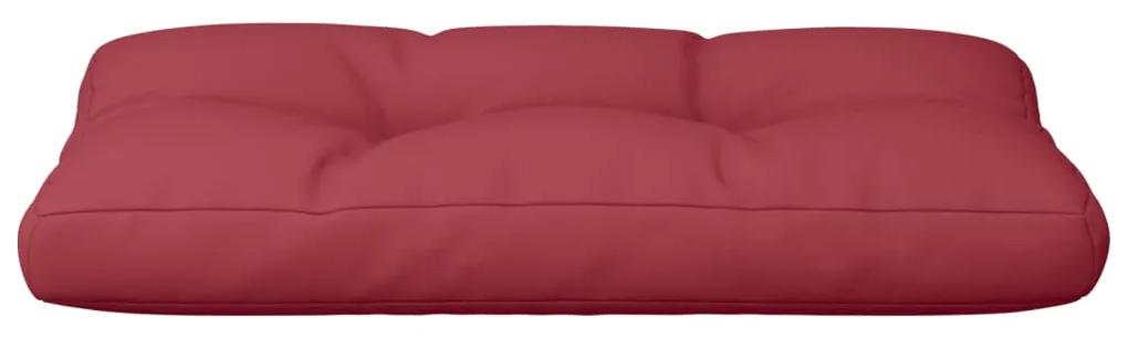 Cuscino per Pallet Rosso Vino 80x40x12 cm in Tessuto