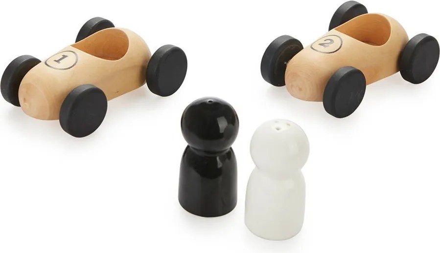 Saliera e pepiera con supporto Bolides - Balvi