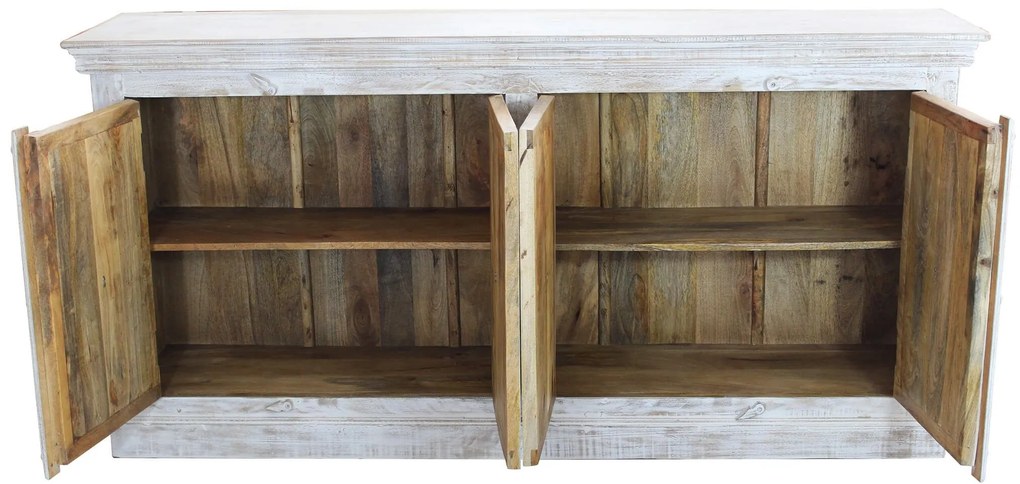 ETER - madia legno di mango bianco