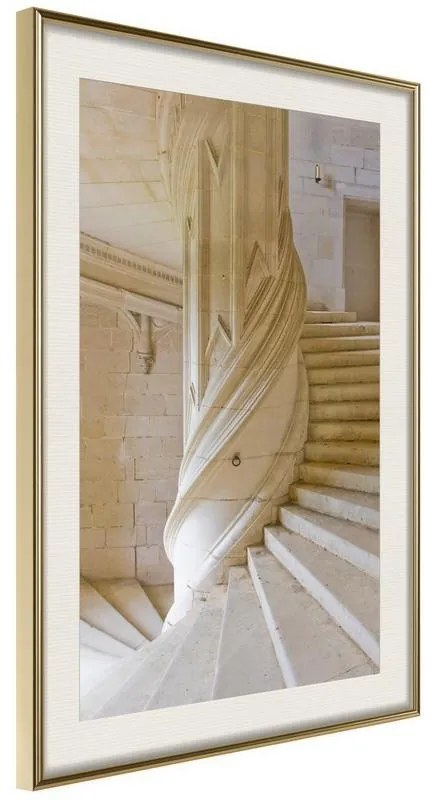 Poster  Winding Entrance  Cornice Quadri Cornice d'oro con passe-partout, Larghezza x Altezza Home decor 40x60