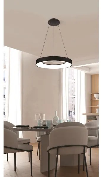 Azzardo AZ4999 - Lampadario LED su cavo SANTANA LED/30W/230V nero