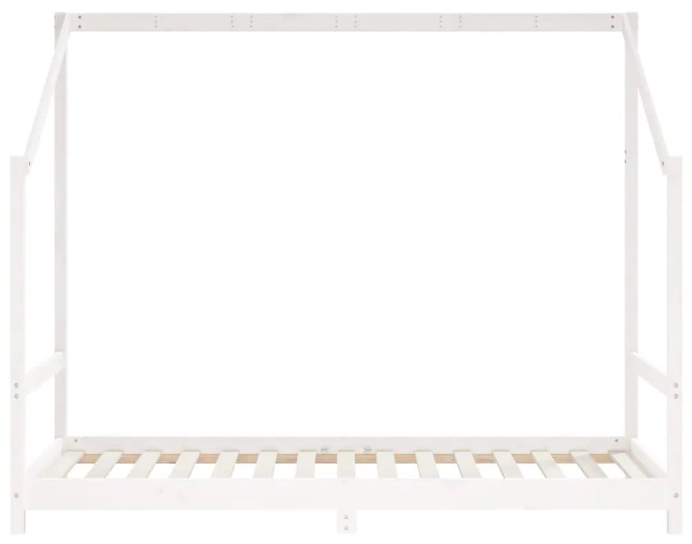 Giroletto per bambini bianco 90x190cm in legno massello di pino