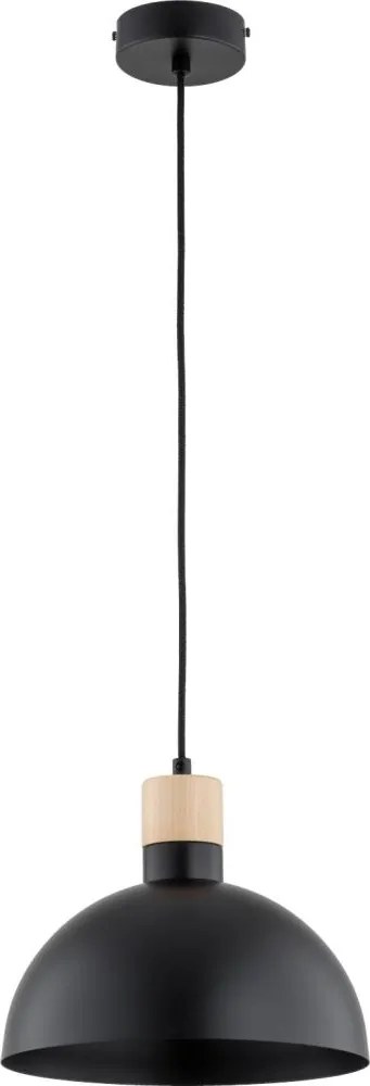 Lampada a sospensione su cavo NEOMI 1xE27/15W/230V nera