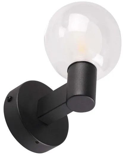 Applique da bagno POLA 1xG9/5W/230V IP44 nera/trasparente