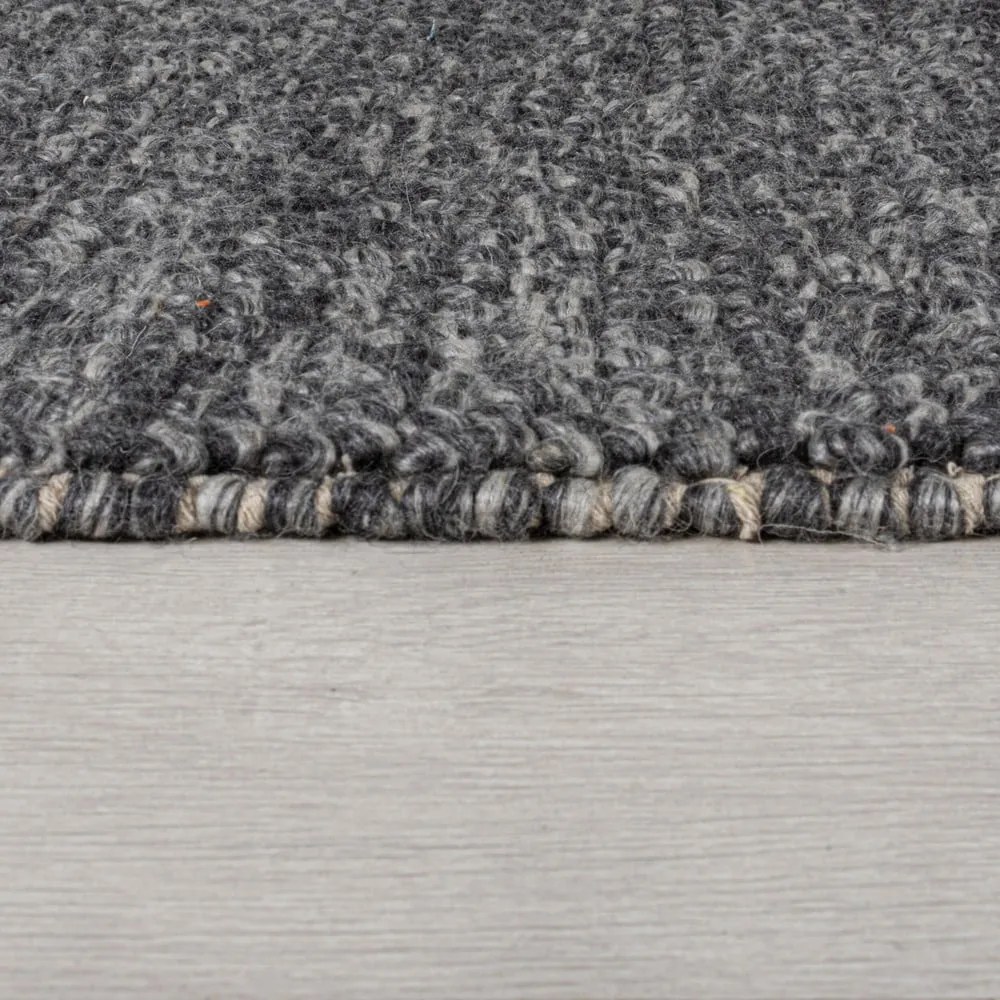 Tappeto in lana grigio scuro 60x230 cm Minerals - Flair Rugs