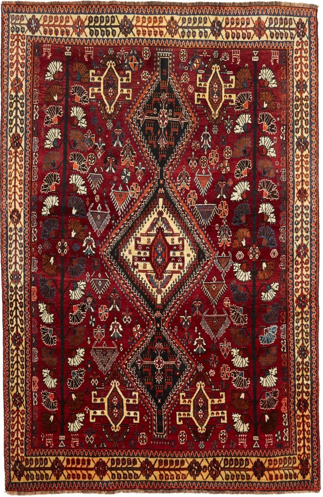 Gashghai Tappeto persiano 160x240 Rosso (Iran) Annodato A Mano
