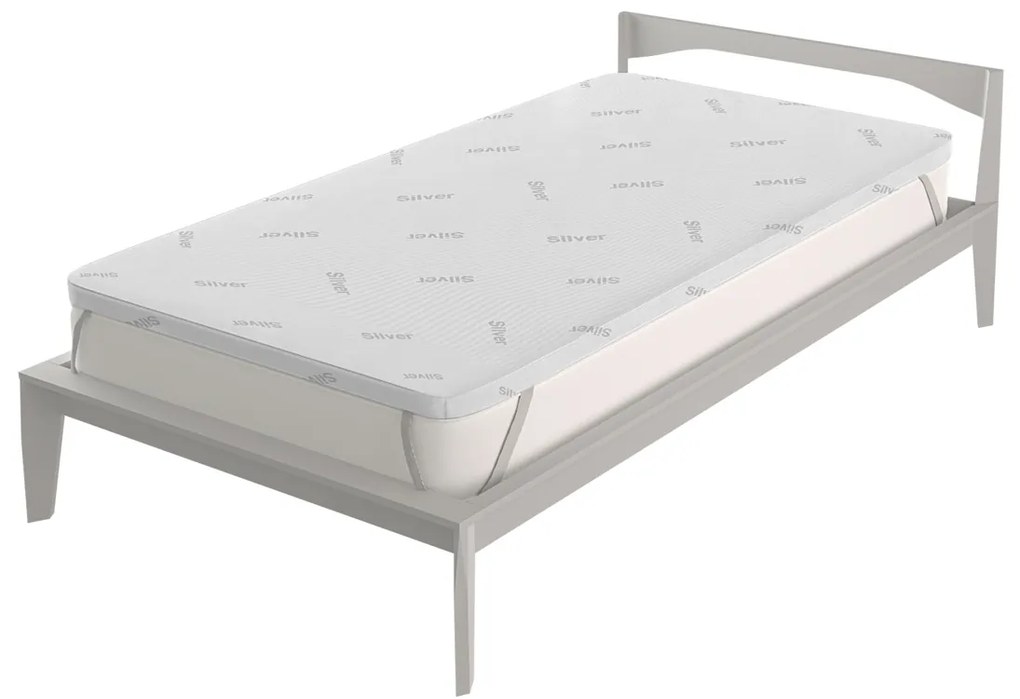 Topper 1 piazza e mezza in memory silver Datex