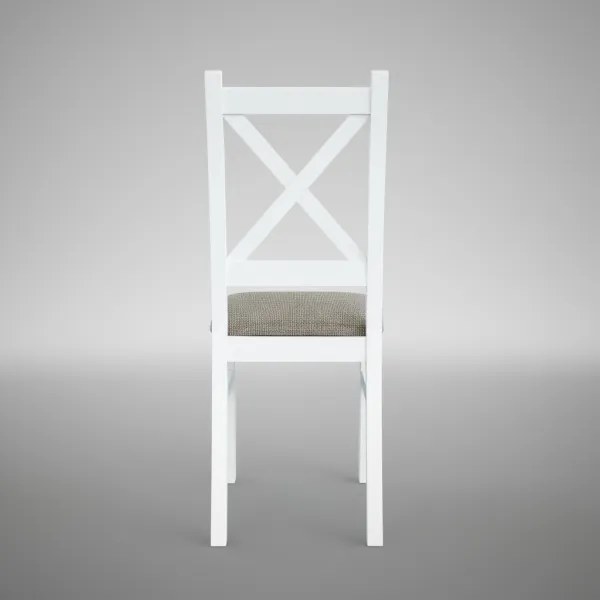 Sedia da pranzo NATE bianco/marrone