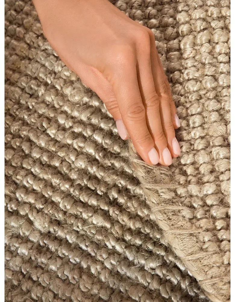 Tappeto rotondo color crema in iuta ø 160 cm Bouclé Jaipur – Hanse Home