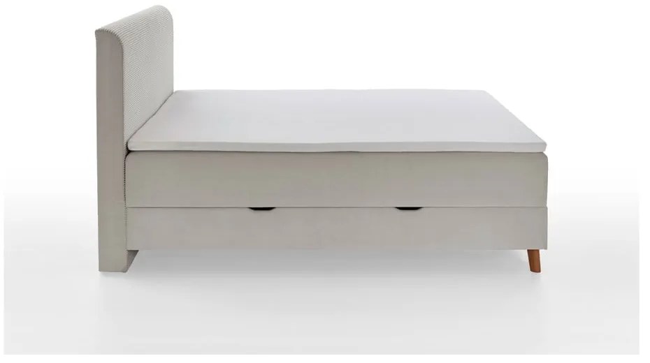 Letto boxspring beige con contenitore 180x200 cm Memphis - Meise Möbel