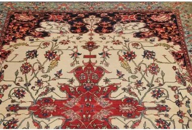 Antik Stilizzato Avorio Rosso 142x208 Cm