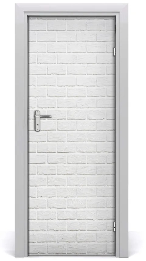 Adesivo per porta interna Muro di mattoni 75x205 cm