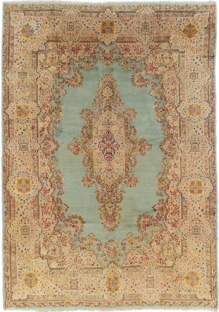 Kerman Tappeto 380 x 280 (Iran) Annodato A Mano