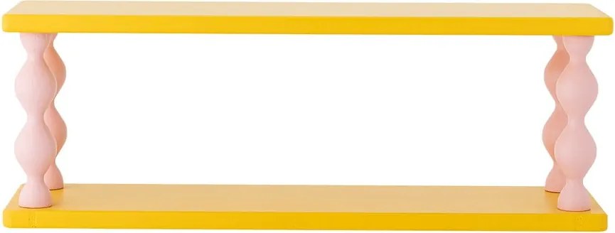Mensola per bambini gialla con ripiani multipli 60 cm Bibiola – Bloomingville Mini