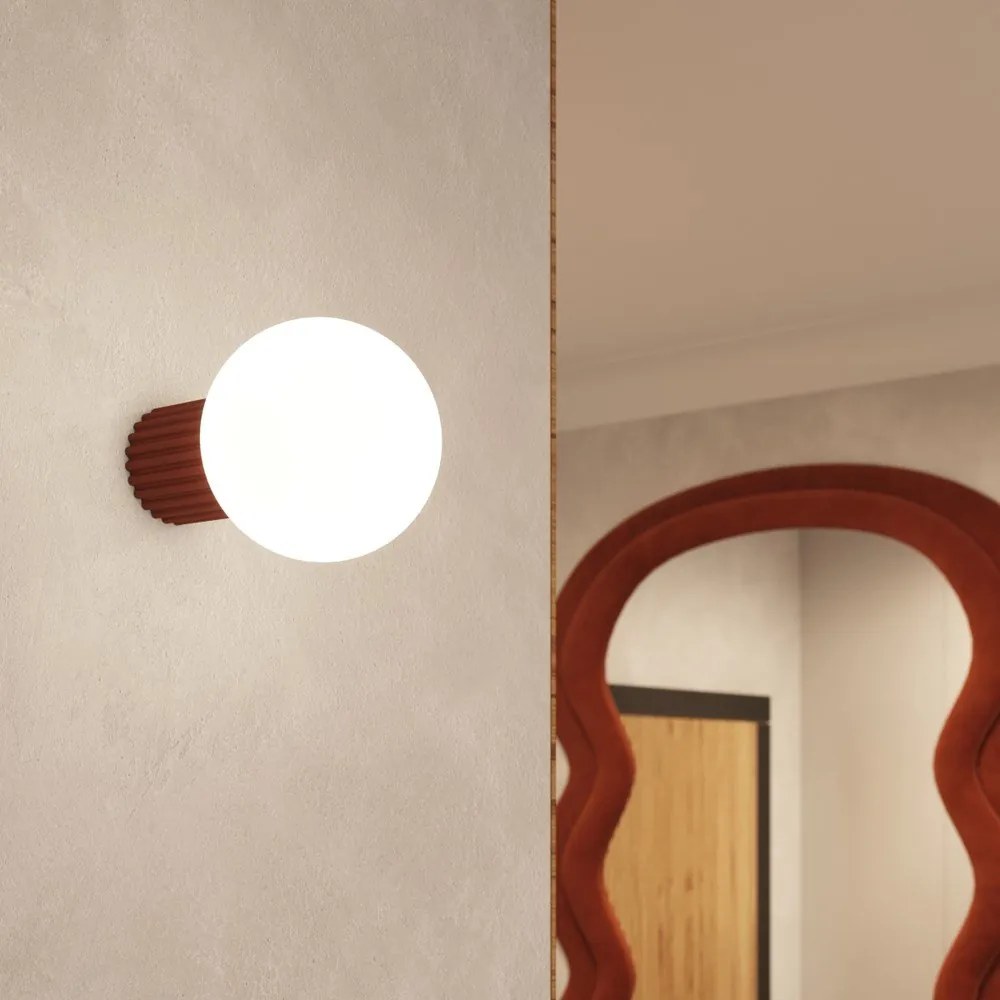 Lampada da parete arancione ø 12 cm Orbital – Sollux