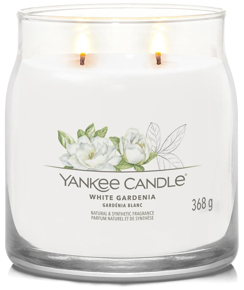 White Gardenia, candela in giara media Yankee Candle