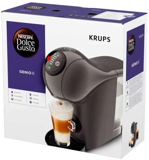 Krups - Macchina da caffè a capsule NESCAFÉ DOLCE GUSTO GENIO S 1500W antracite