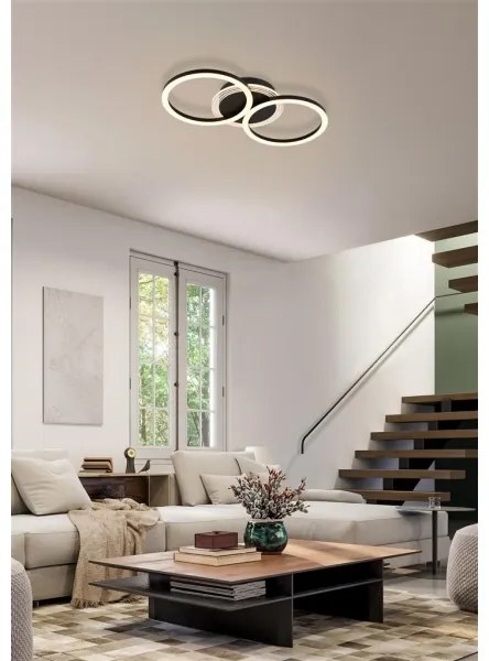 Searchlight 13651BK - plafoniera dimmerabile LED CONTOUR LED/24W/230V 3000K