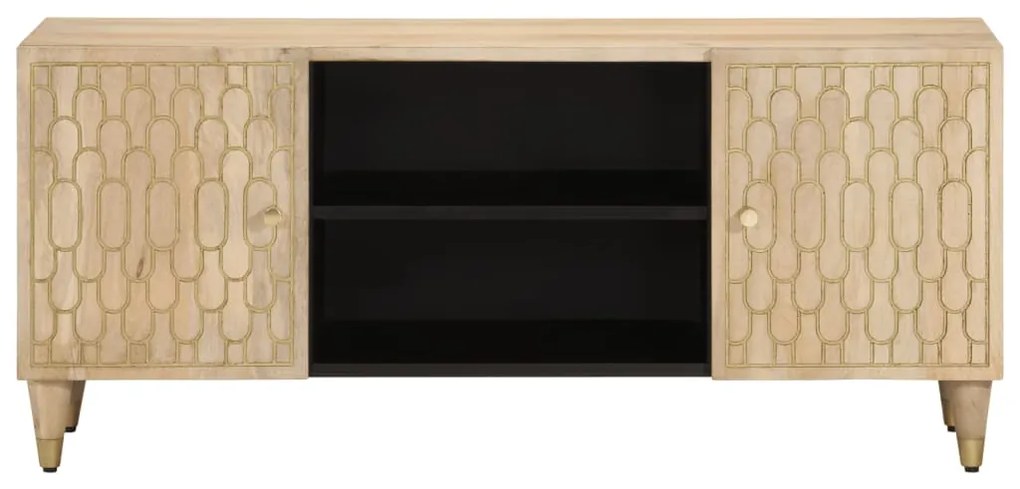 Mobile porta tv 105x33x46cm in legno massello di mango