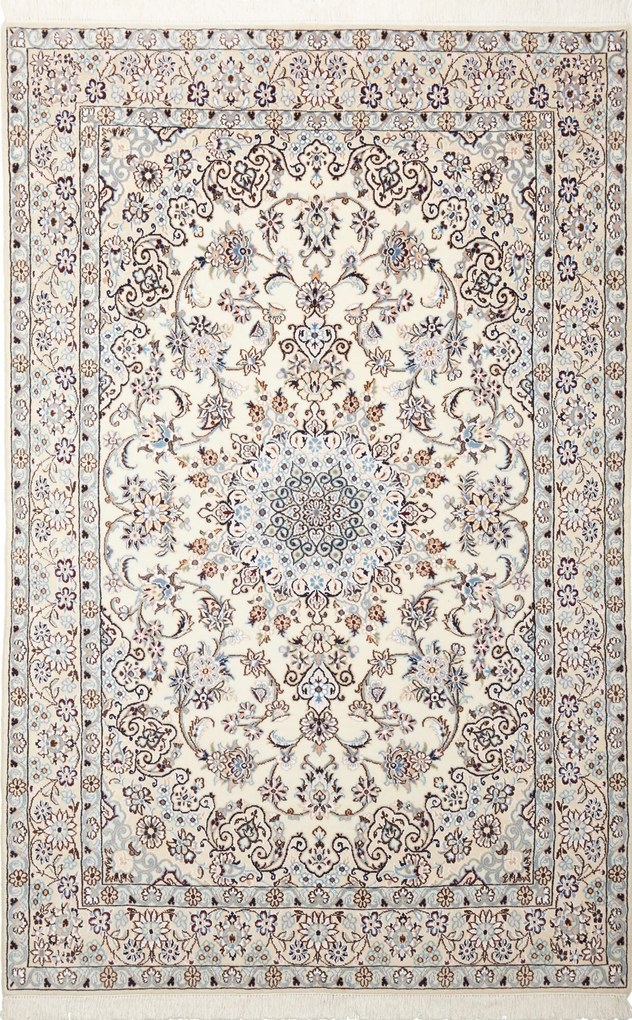 Nain Tappeto 130x200 Beige (Iran) Annodato A Mano