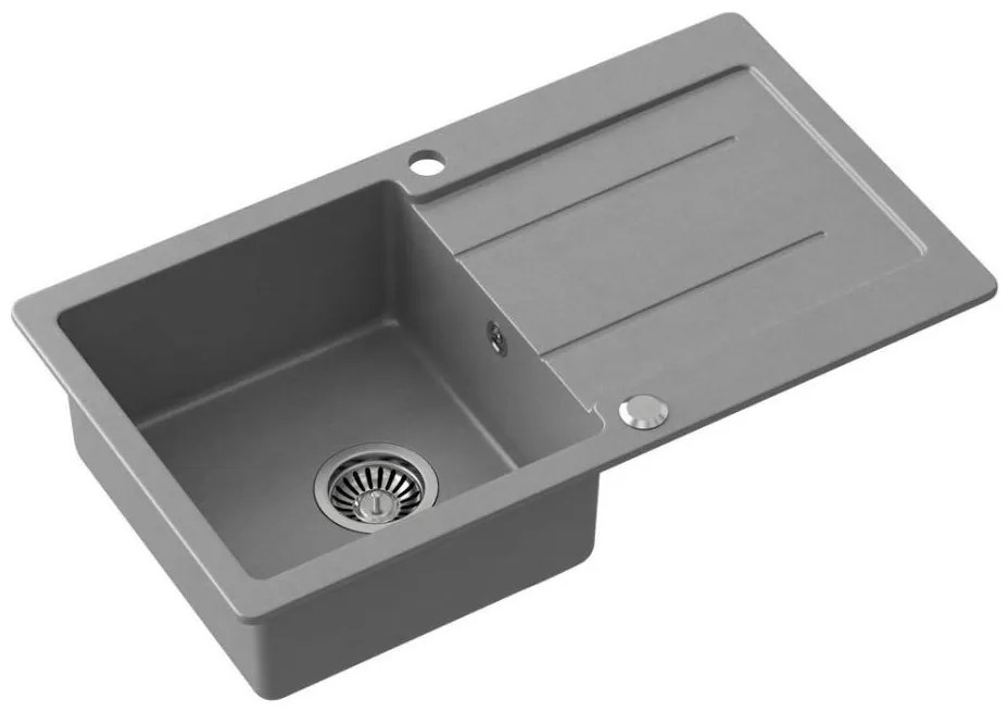 Samona - Lavello da cucina SAMONA 77x44 cm granito/grigio