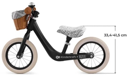KINDERKRAFT - Bici senza pedali RAPID 2 Nero Lunare Bizuu