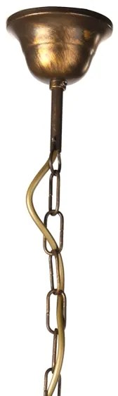 ONLI - Lampadario a sospensione con catena ALGA 3xE14/6W/230V bronzo