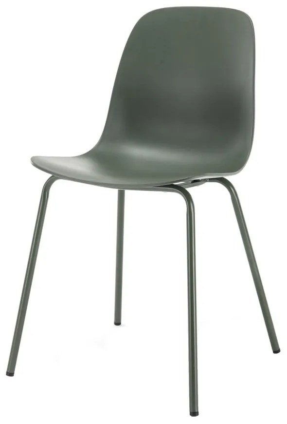 Sedia da pranzo in plastica verde Whitby - Unique Furniture