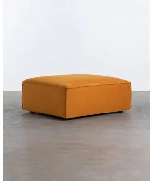 Moduli per Divano in Velluto a Coste Kilhe Giallo Curry & Pouf - The Masie