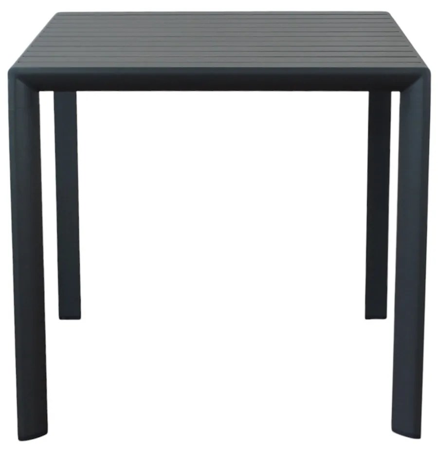ALBEN - tavolo con struttura in alluminio 80 x 80