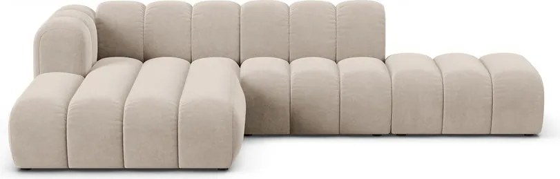 Divano angolare beige ad angolo sinistro Lupine - Micadoni Home