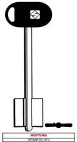 5pz chiave a doppia mappa mtnbp (g.vat 6) mottura vit10513