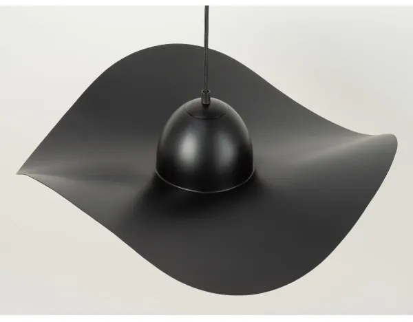 Lampadario a sospensione con filo KAPELLO 1xE27/60W/230V diametro 55 cm nero/rame