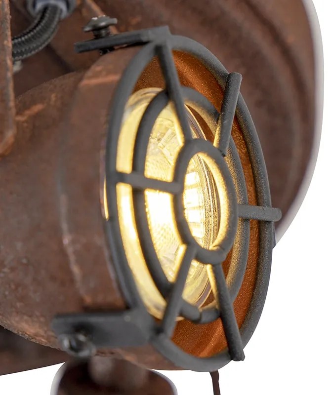 Faretto moderno color ruggine 3 luci - Sorra