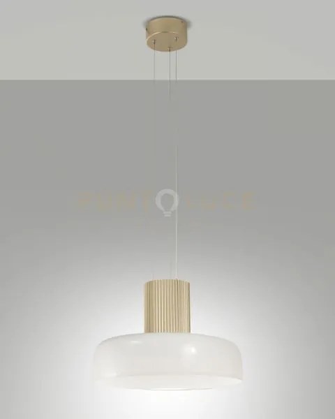 Lunar sospensione bianca 1 luce a led cct 2700k - 3000k - 4000k- 26...