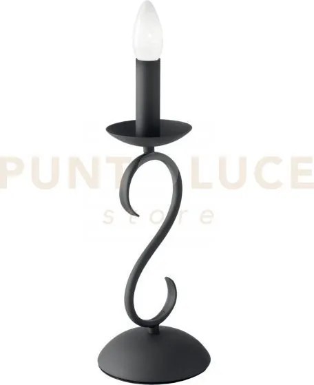 Lume beatrice in metallo antracite 1 luce attacco e14 14x33cm