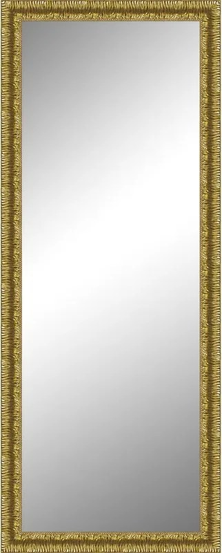 Specchio Camelia rettangolare in legno oro foglia 60 x 170 cm
