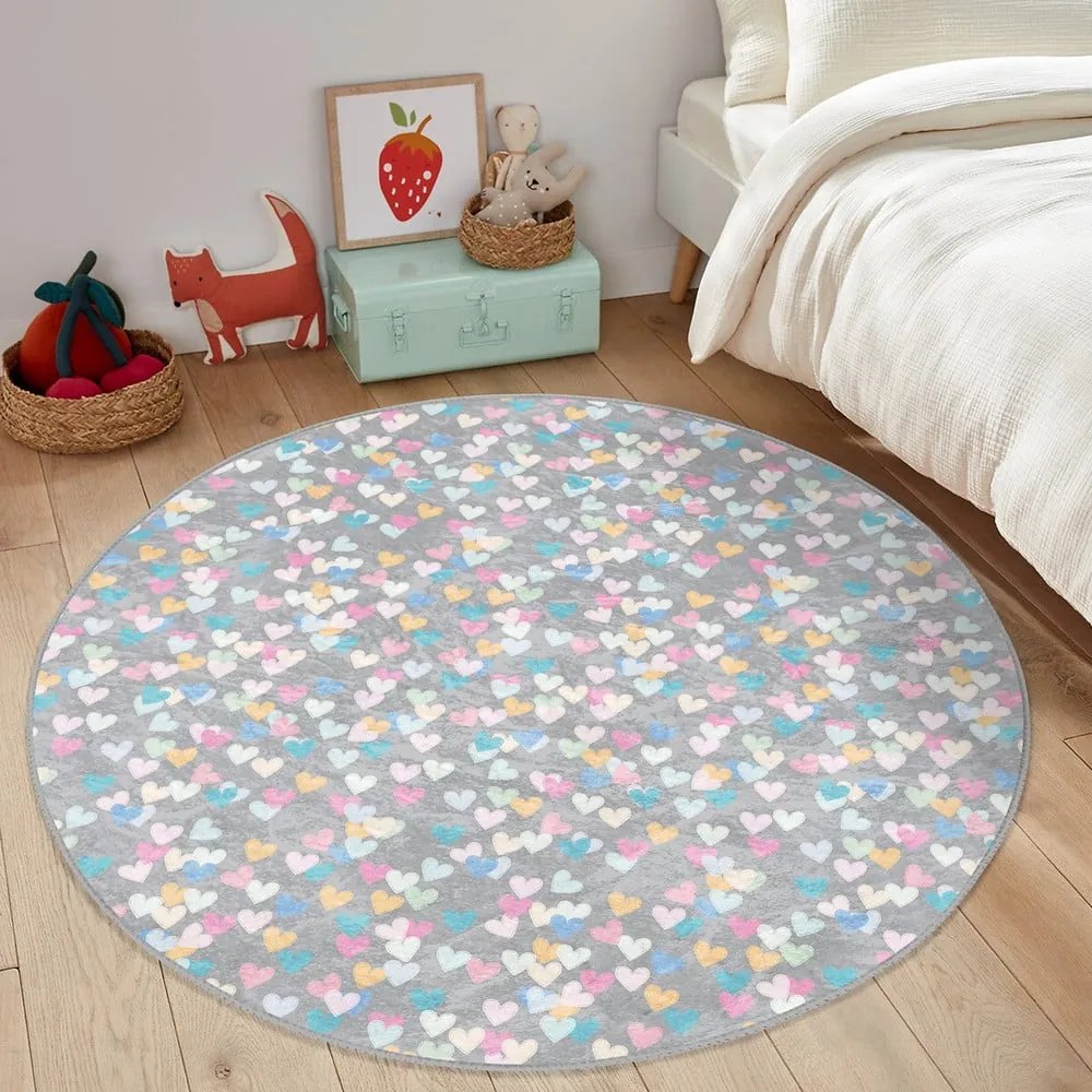 Tappeto per bambini grigio chiaro ø 120 cm Comfort - Mila Home