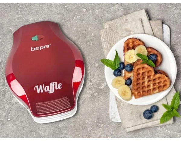 Beper - Piastra per waffle 1000W/230V