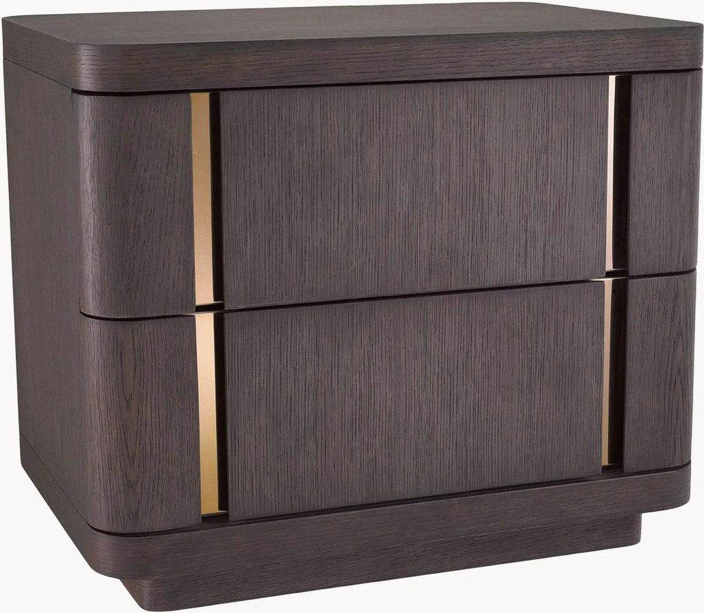 Comodino in legno con cassetti Modesto