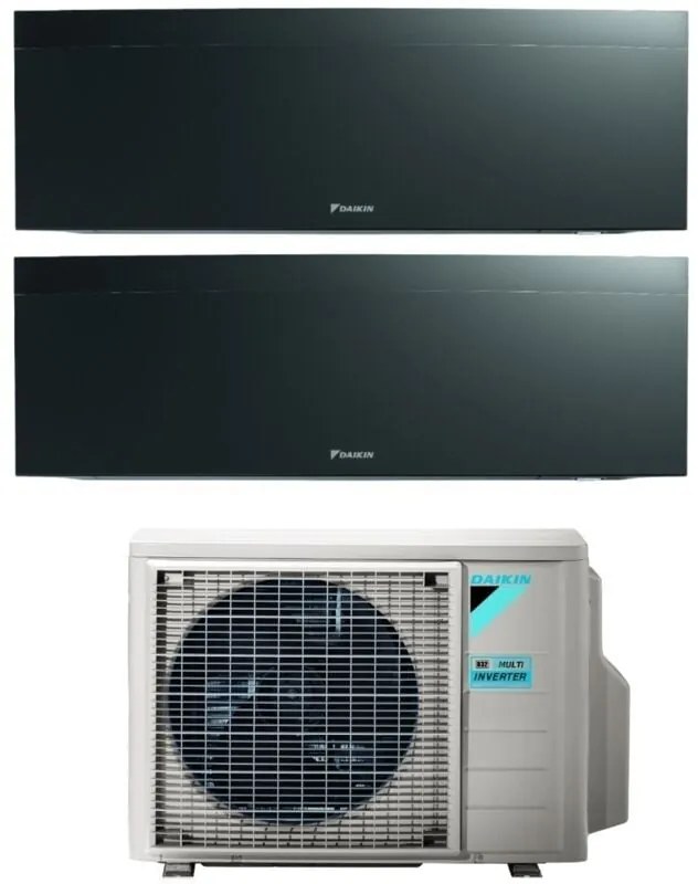 Daikin - Climatizzatore Condizionatore Bluevolution Dual Split Inverter serie emura black iii 12+18 con 2MXM68N R-32 Wi-Fi Integrato 12000+18000