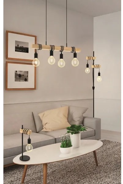 Eglo 32919 - Lampada da terra TOWNSHEND 2xE27/10W/230V