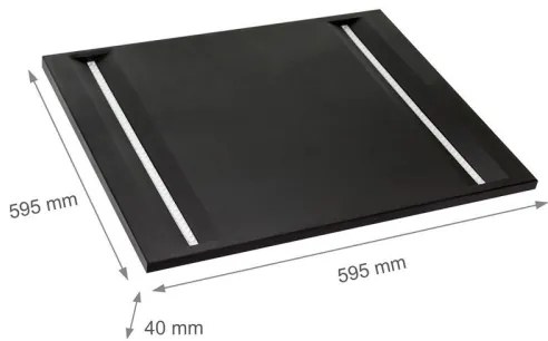 Pannello LED ALGINE LED/44W/230V 60x60 cm 4000K UGR<16 nero