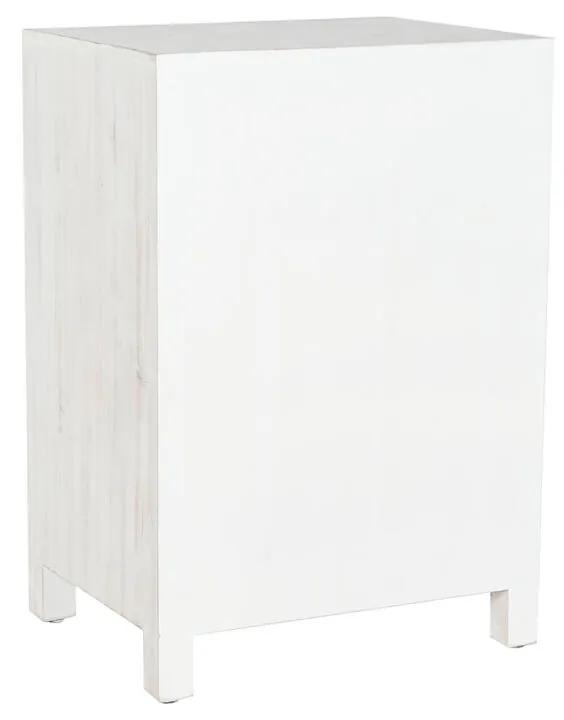 Comodino DKD Home Decor Bianco Abete Legno MDF 45 x 29 x 60 cm