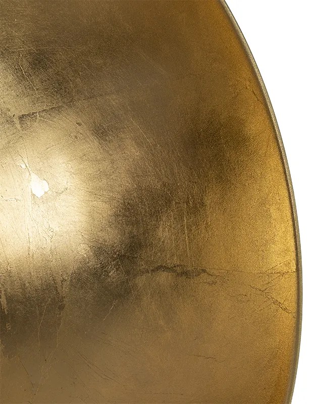 Lampada da terra industriale nera con oro 160 cm - Magnax