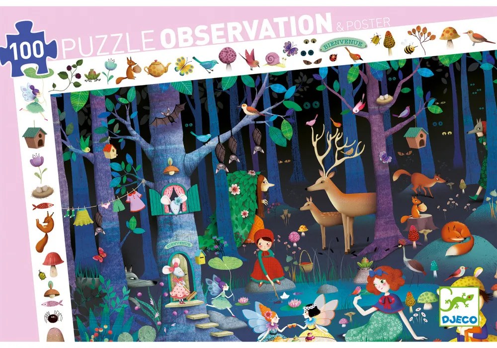 Puzzle - foresta incantata - 100 pezzi