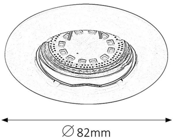 Rabalux 1046 - SET 3xLED Lampada da incasso LITE 3xGU10-LED/3W/230V