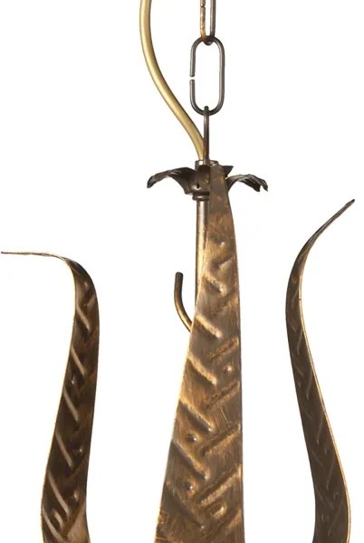 ONLI - Lampadario a sospensione con catena ALGA 3xE14/6W/230V bronzo